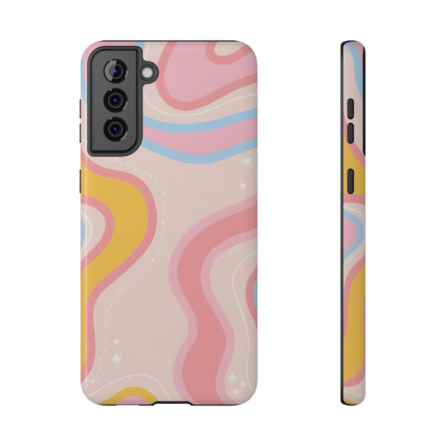 Pastel Dreamy Waves Phone Case – MagSafe Compatible for iPhone & Samsung Galaxy