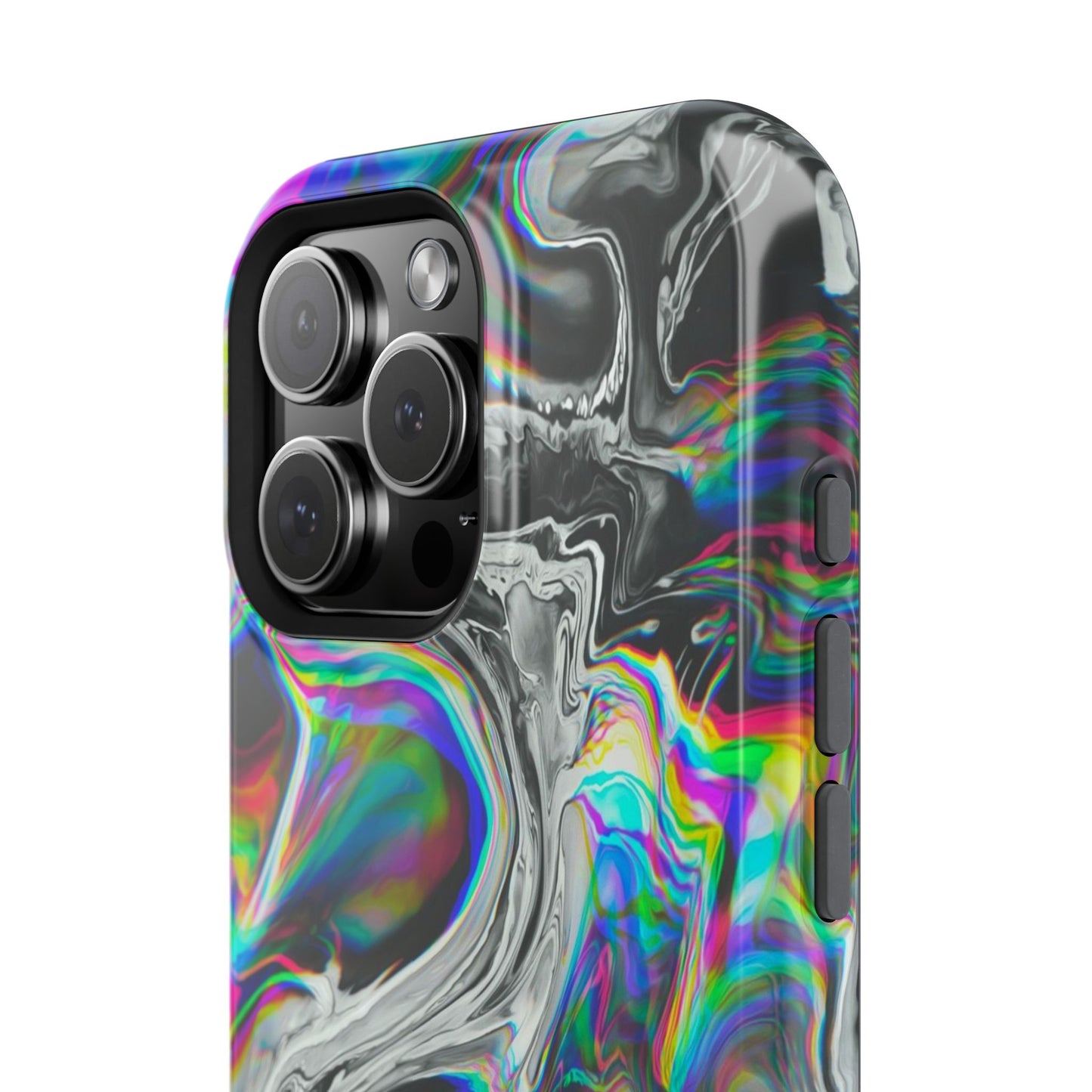Holographic Swirl Phone Case – MagSafe Compatible for iPhone & Samsung Galaxy