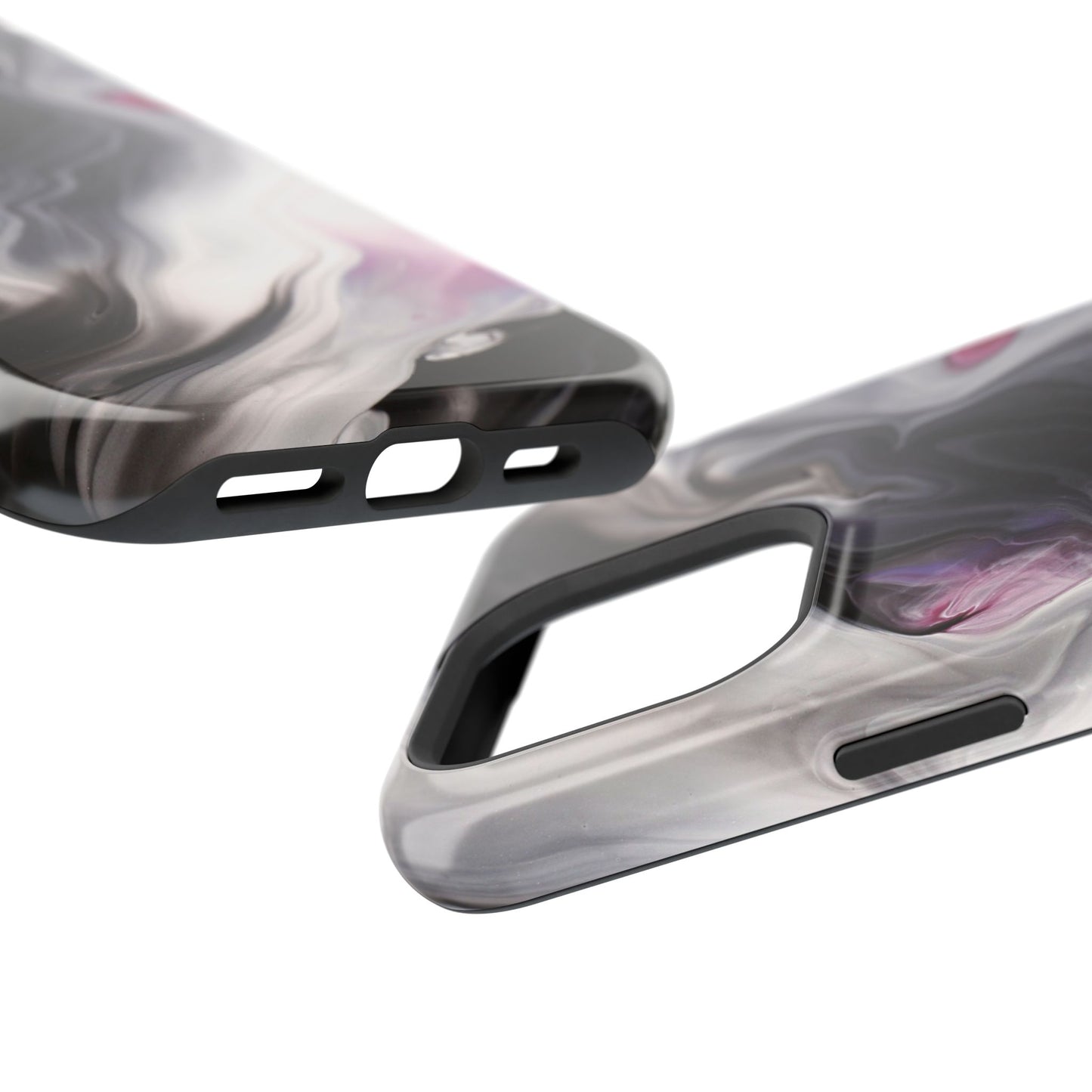 Galaxy Smoke Noir Marble Phone Case – MagSafe Compatible for iPhone & Samsung Galaxy