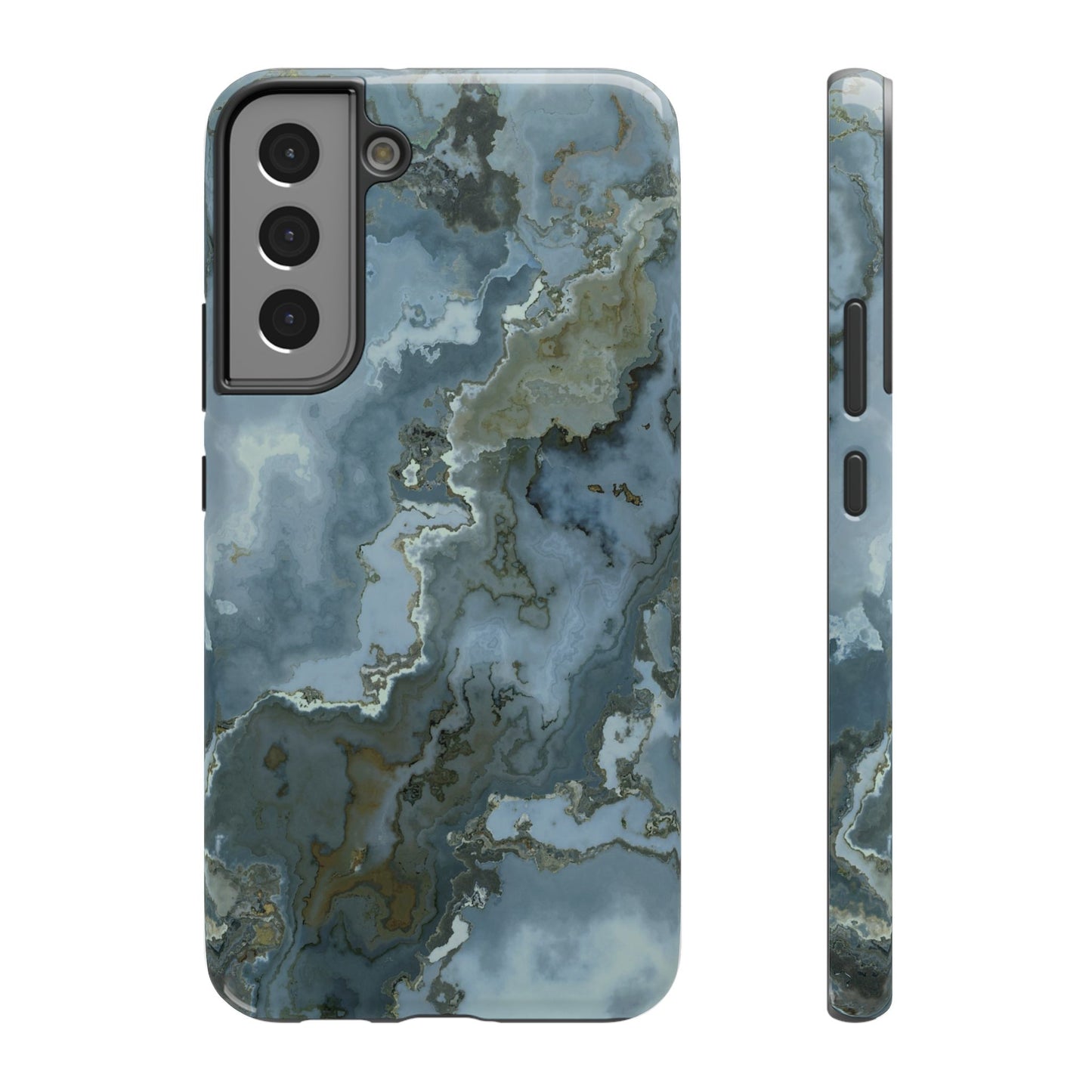 Oceanic Agate Marble Phone Case – MagSafe Compatible for iPhone & Samsung Galaxy