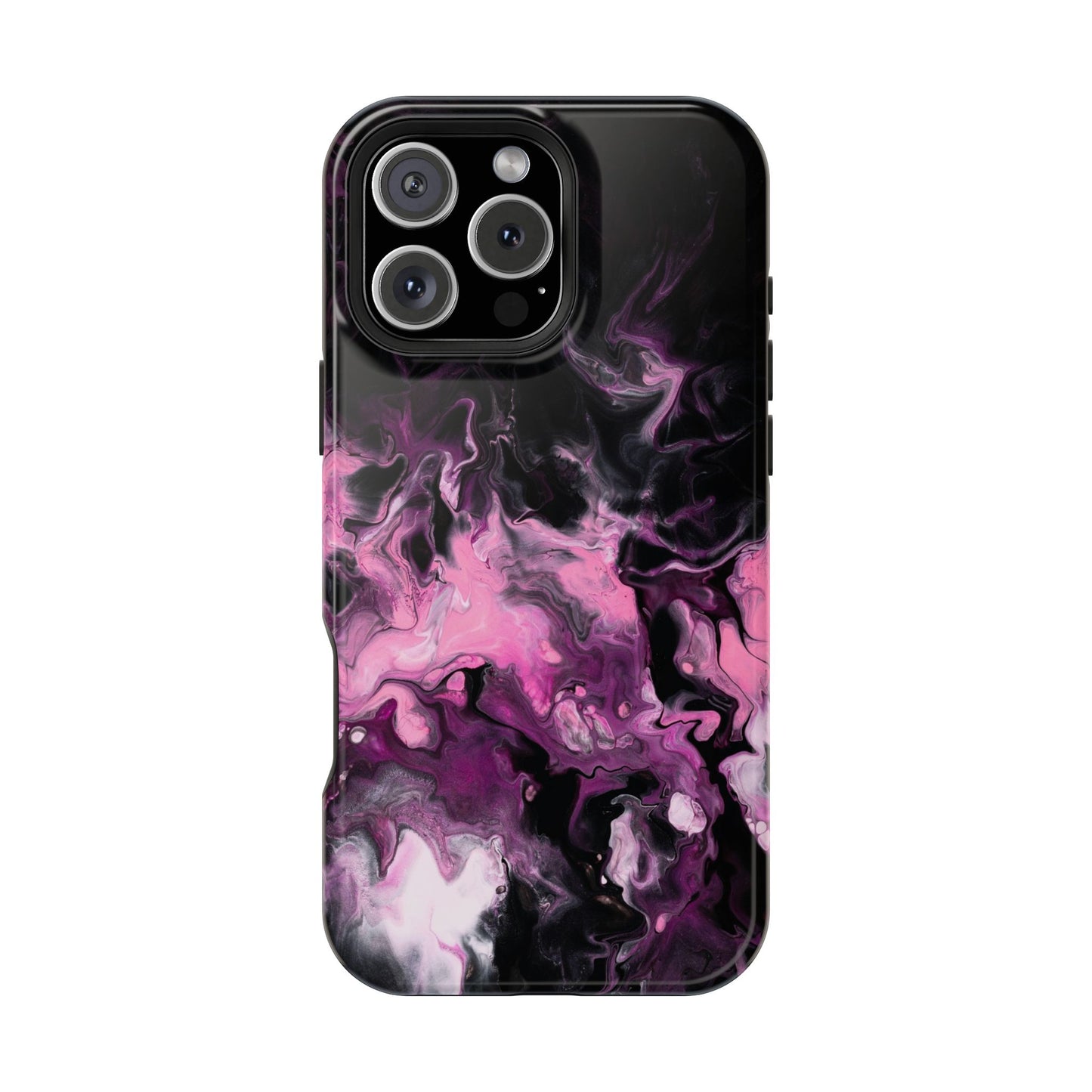 Electric Rose Marble Phone Case – MagSafe Compatible for iPhone & Samsung Galaxy