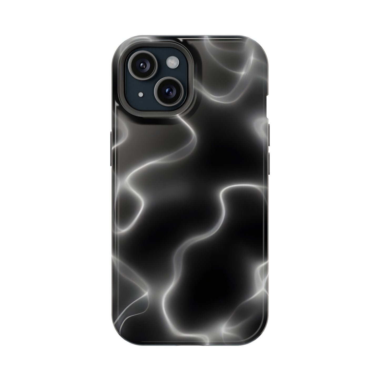 Electric Black Glow Phone Case – MagSafe Compatible for iPhone & Samsung Galaxy