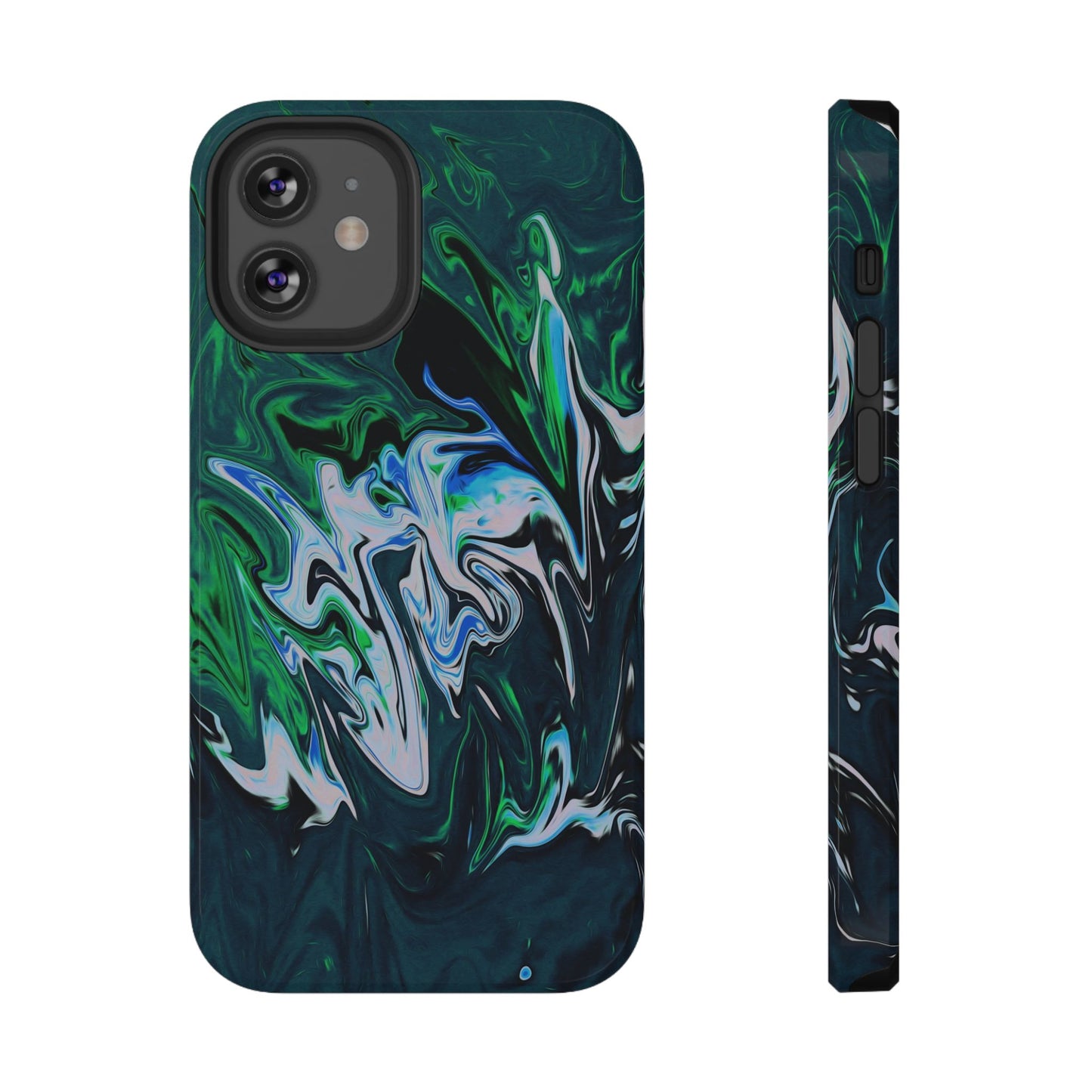 Prismatic Holographic Swirl Phone Case – MagSafe Compatible for iPhone & Samsung Galaxy