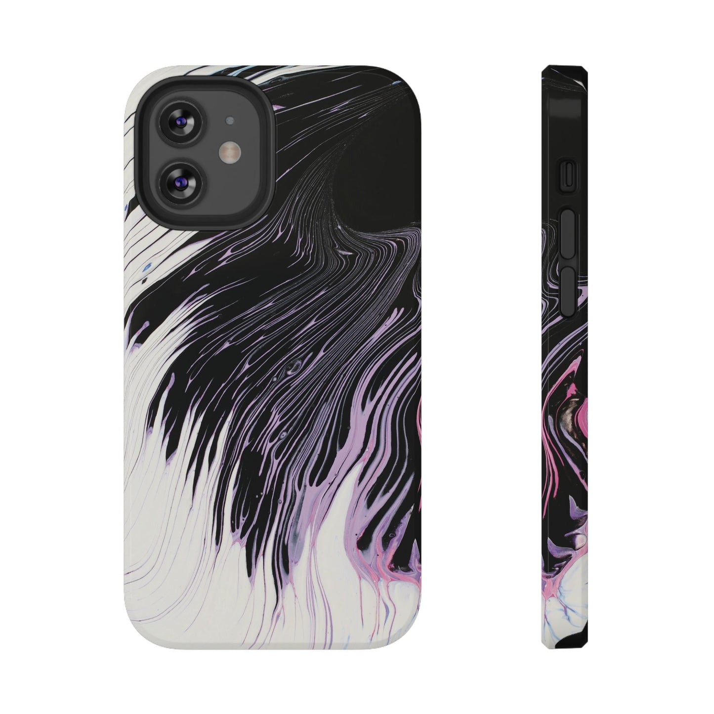 Waves of Ink Abstract Brush Phone Case – MagSafe Compatible for iPhone & Samsung Galaxy