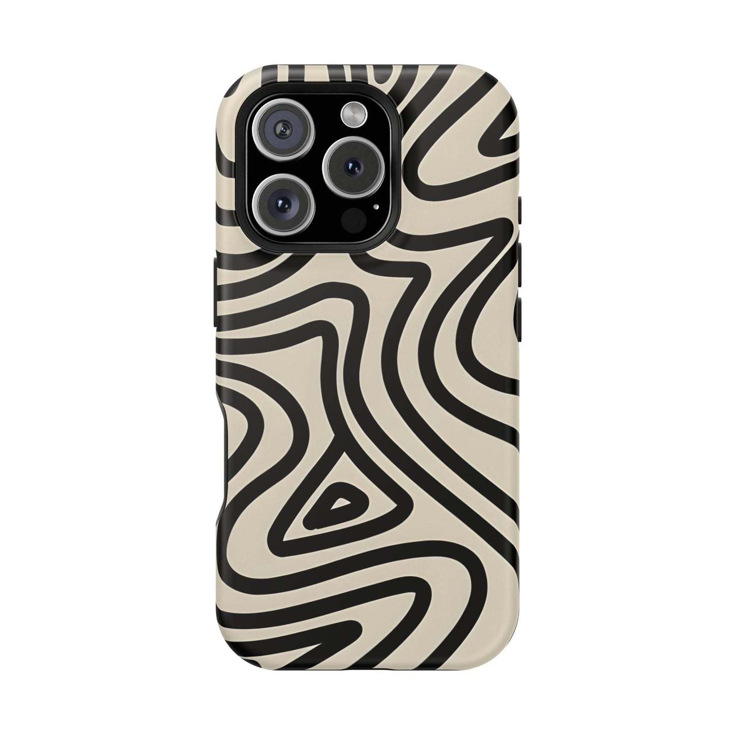 Abstract Maze Line Art Phone Case – MagSafe Compatible for iPhone & Samsung Galaxy