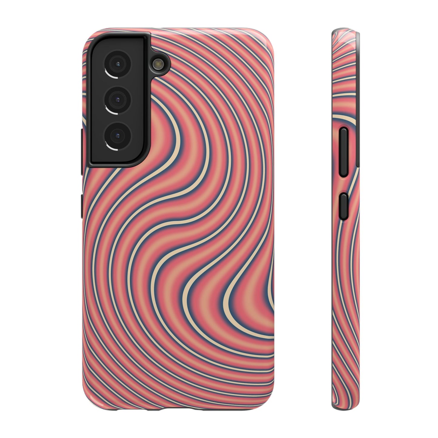 Hypnotic Wave Optical Illusion Phone Case – MagSafe Compatible for iPhone & Samsung Galaxy