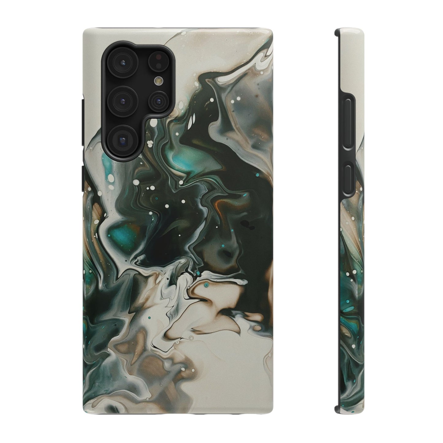 Terra Mist Earthtone Marble Phone Case – MagSafe Compatible for iPhone & Samsung Galaxy