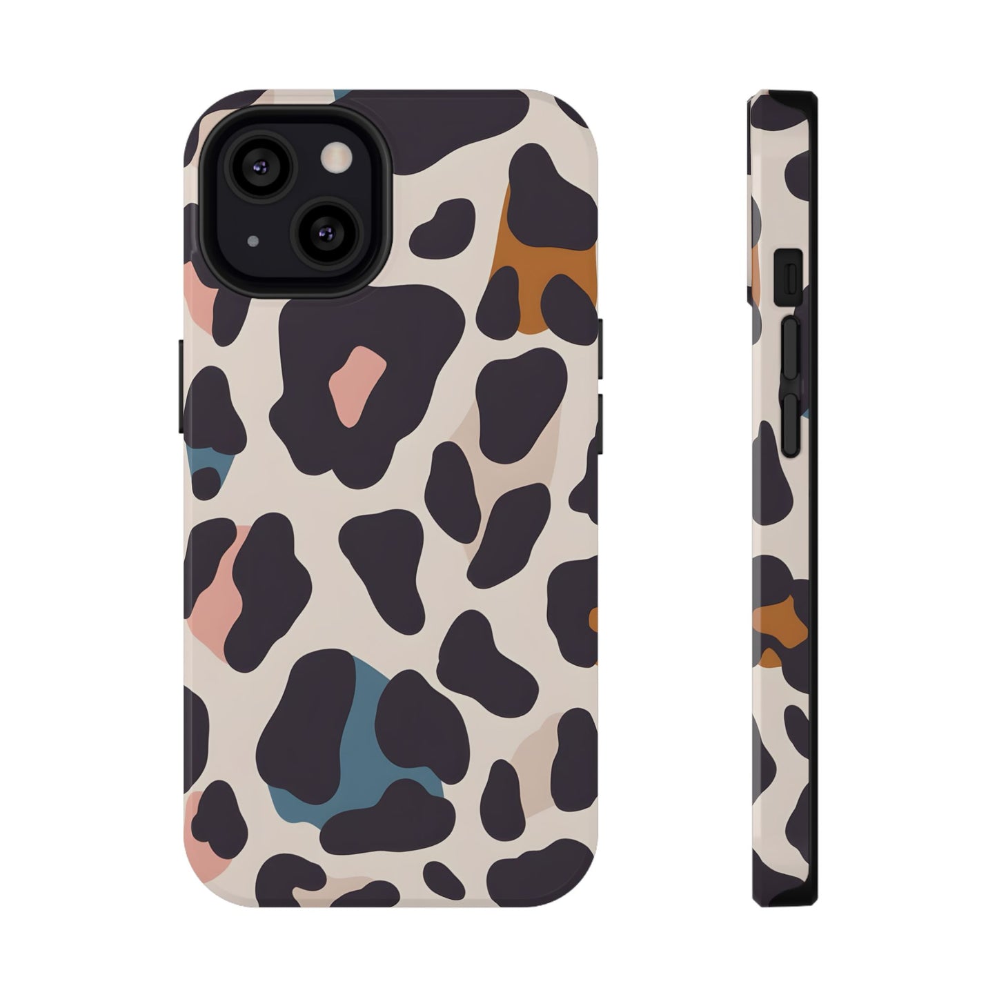 Modern Pastel Leopard Print Phone Case – MagSafe Compatible for iPhone & Samsung Galaxy