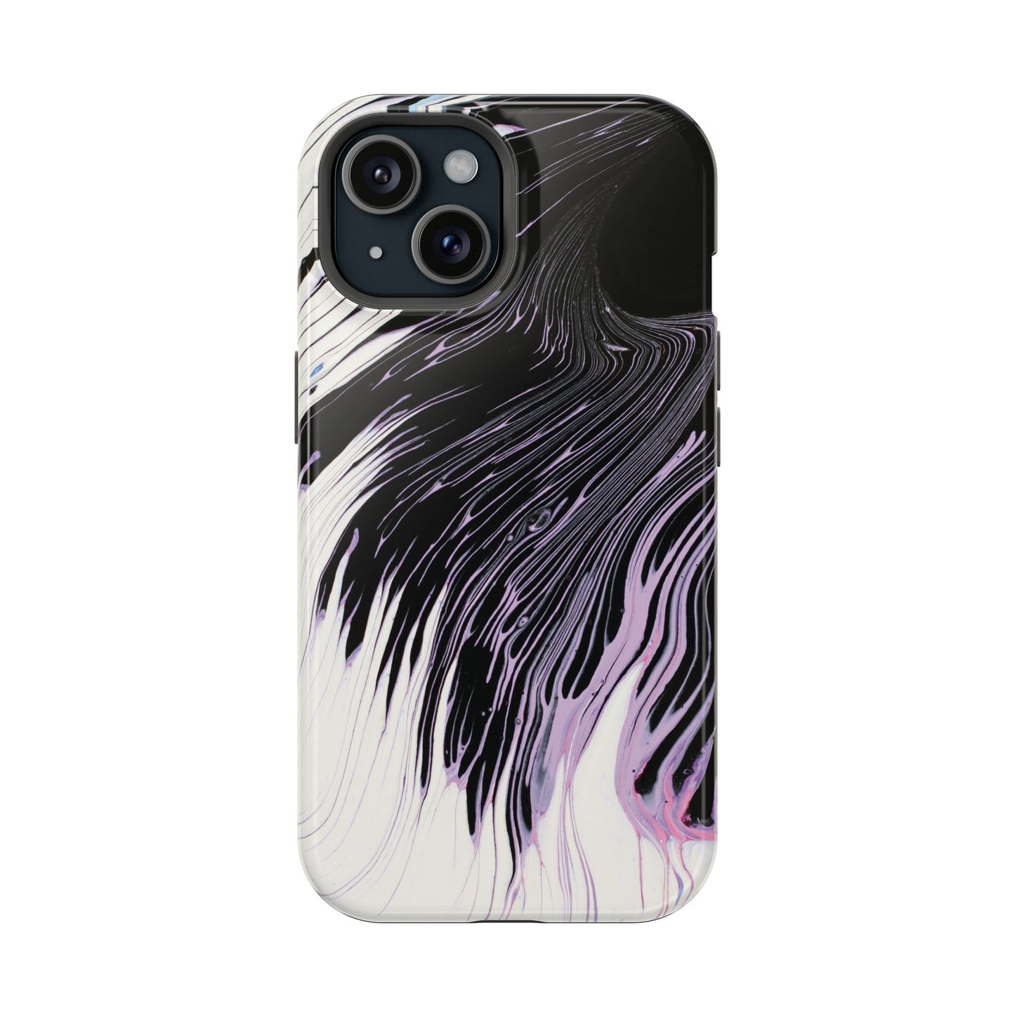 Waves of Ink Abstract Brush Phone Case – MagSafe Compatible for iPhone & Samsung Galaxy