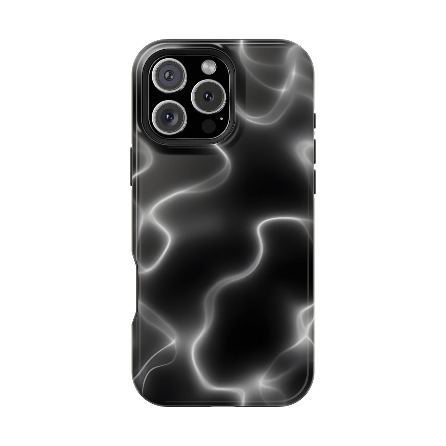 Electric Black Glow Phone Case – MagSafe Compatible for iPhone & Samsung Galaxy