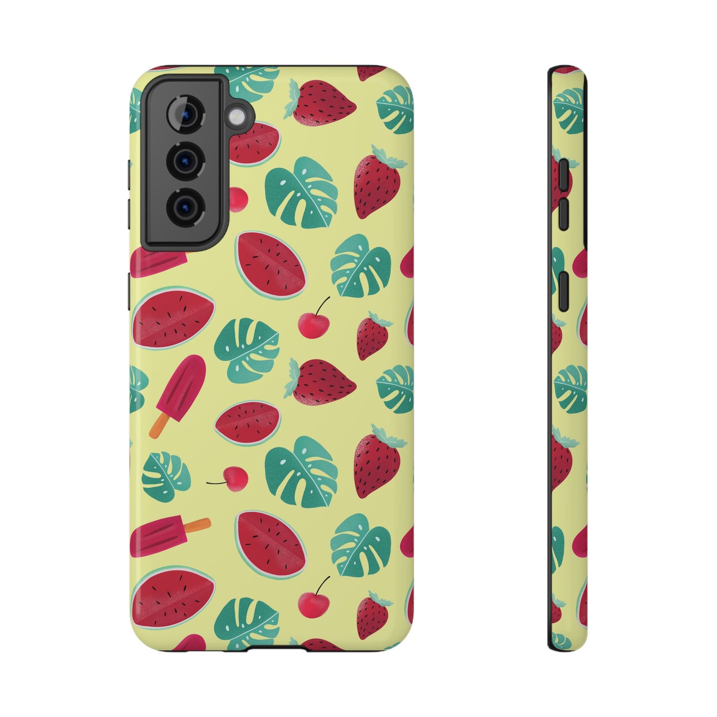 Tropical Summer Fruits Phone Case – MagSafe Compatible for iPhone & Samsung Galaxy