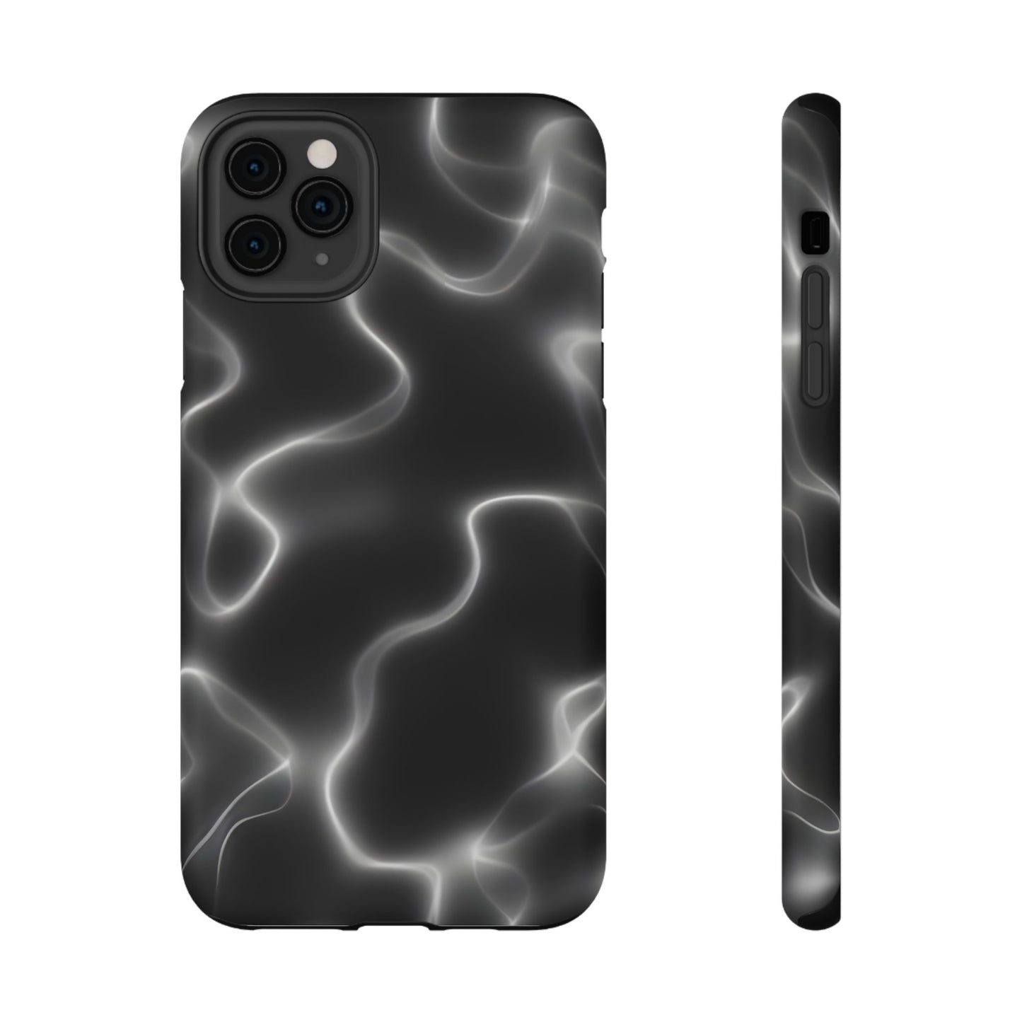 Electric Black Glow Phone Case – MagSafe Compatible for iPhone & Samsung Galaxy