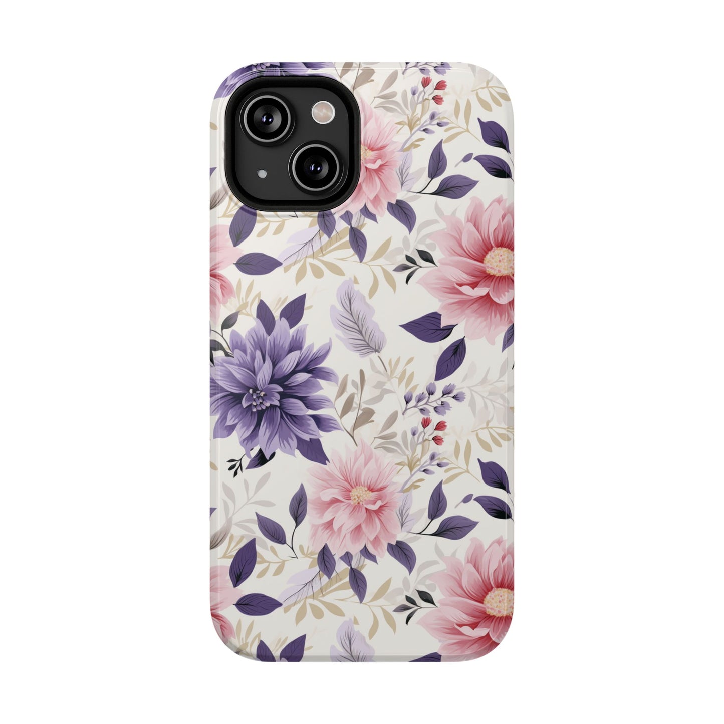 Elegant Vintage Floral Phone Case – MagSafe Compatible for iPhone & Samsung Galaxy
