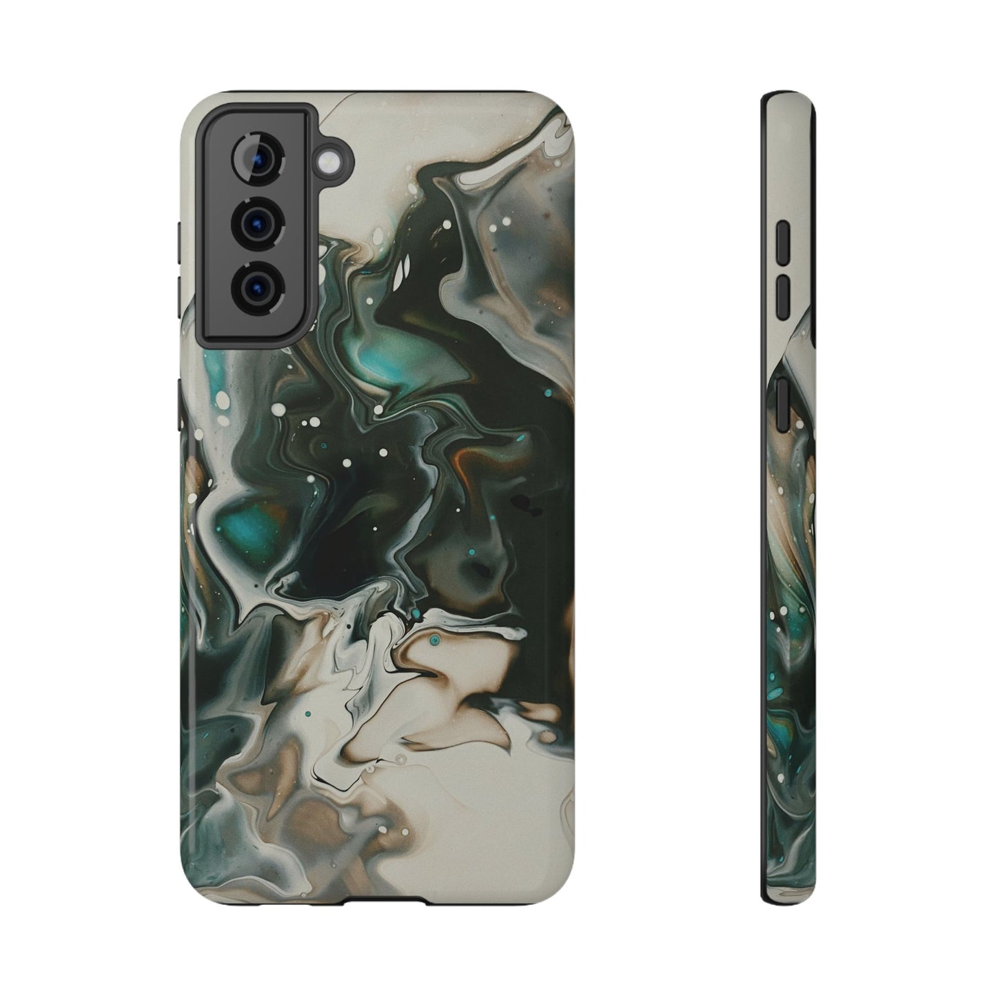 Terra Mist Earthtone Marble Phone Case – MagSafe Compatible for iPhone & Samsung Galaxy