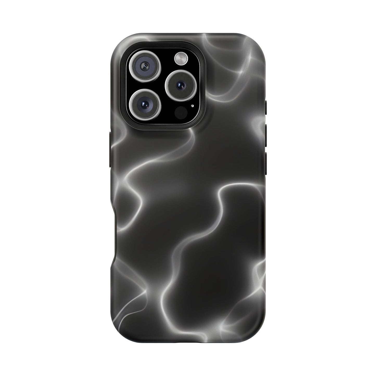 Electric Black Glow Phone Case – MagSafe Compatible for iPhone & Samsung Galaxy