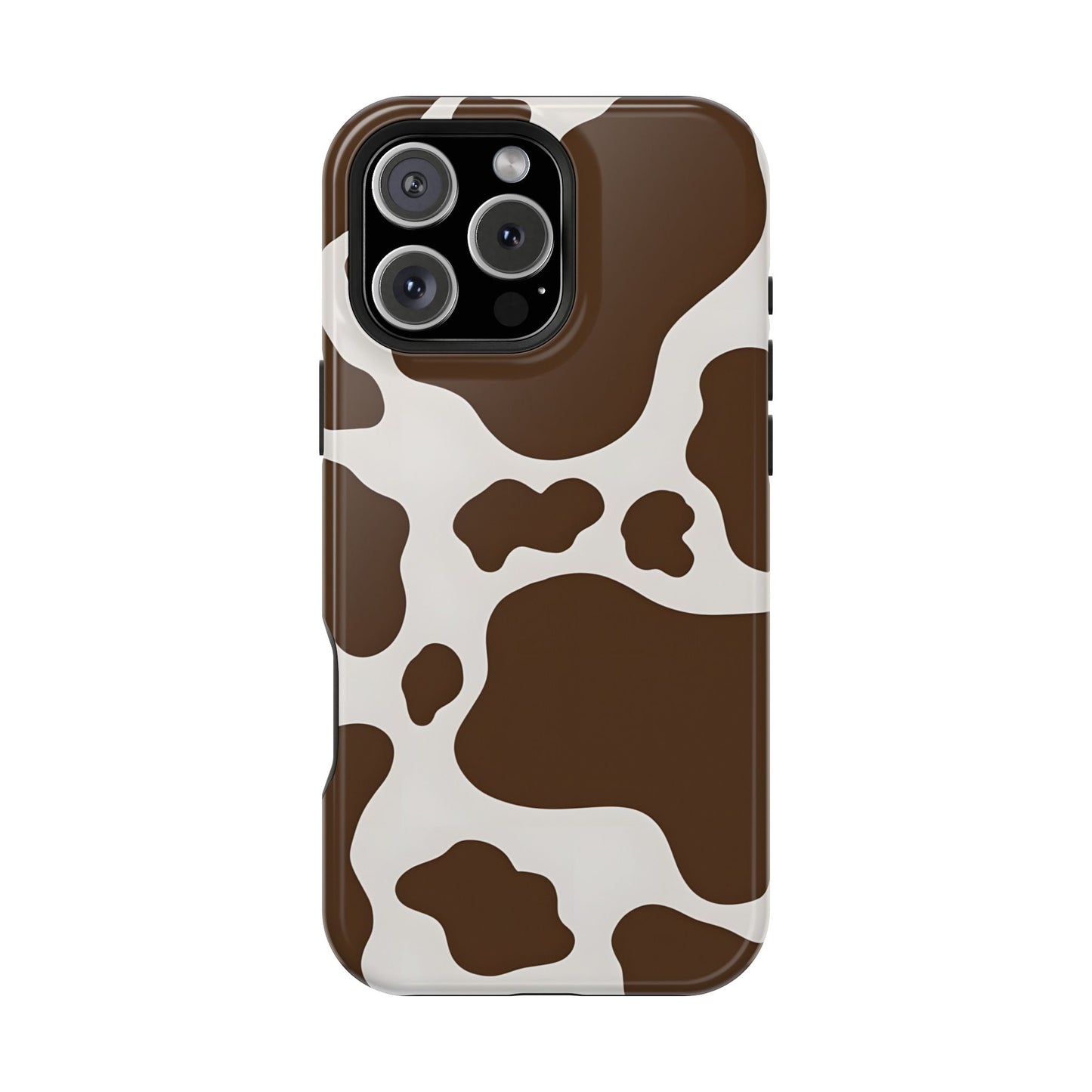 Brown Cow Print Phone Case – MagSafe Compatible for iPhone & Samsung Galaxy