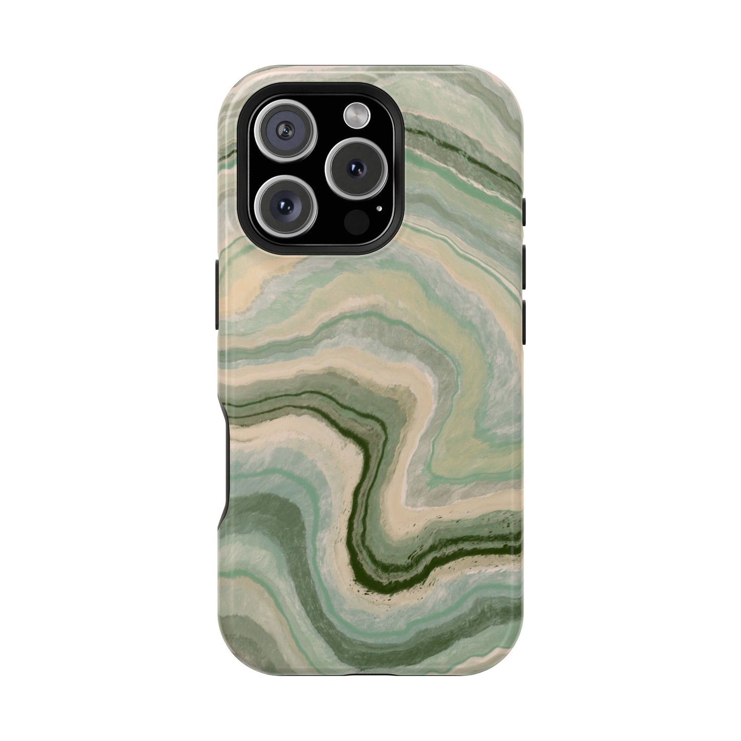 Earthy Agate Stone Phone Case – MagSafe Compatible for iPhone & Samsung Galaxy