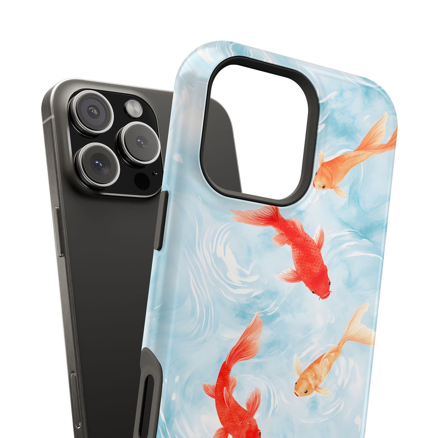 Koi Fish Pond Phone Case – MagSafe Compatible for iPhone & Samsung Galaxy