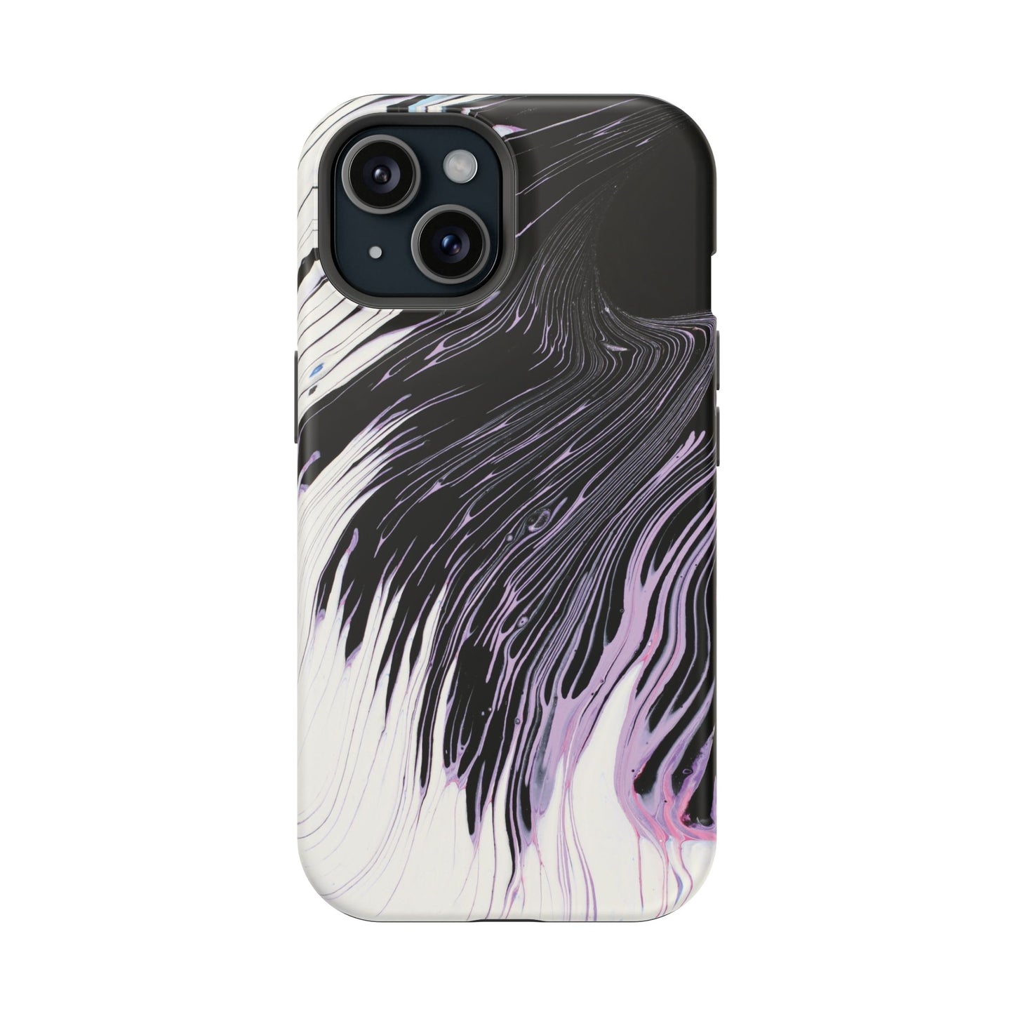 Waves of Ink Abstract Brush Phone Case – MagSafe Compatible for iPhone & Samsung Galaxy