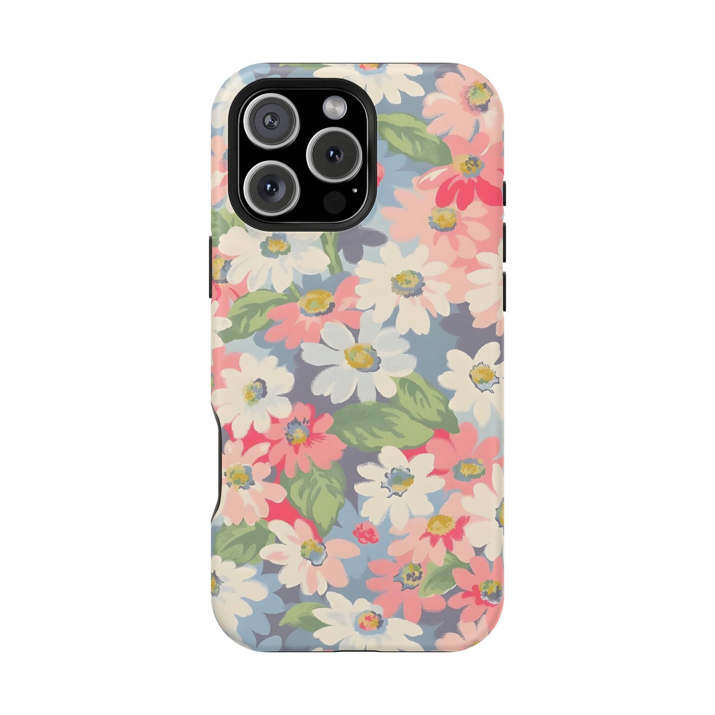 Vintage Floral Daisy Phone Case – MagSafe Compatible for iPhone & Samsung Galaxy