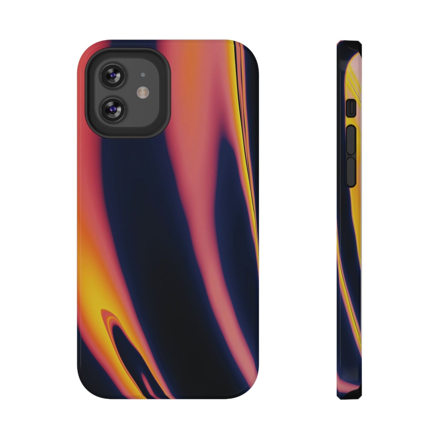Neon Sunset Flame Phone Case – MagSafe Compatible for iPhone & Samsung Galaxy