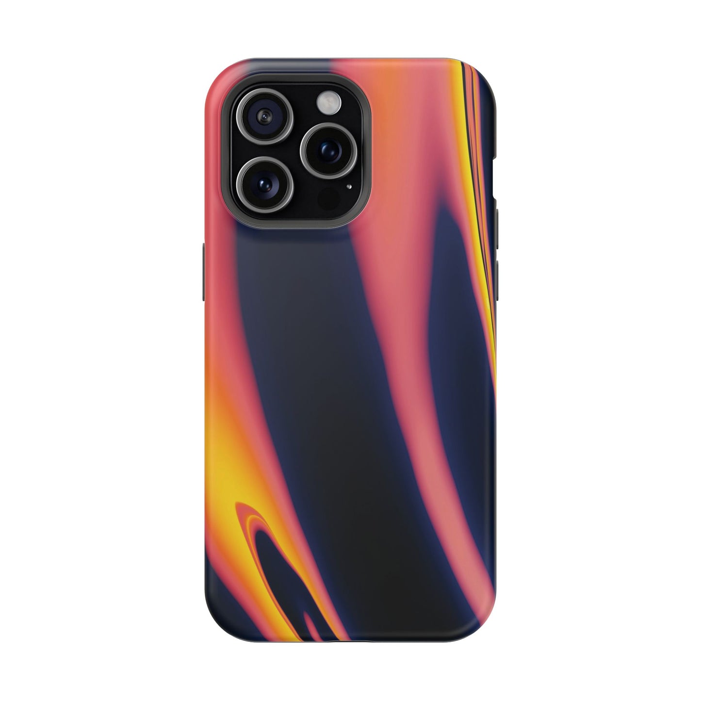 Neon Sunset Flame Phone Case – MagSafe Compatible for iPhone & Samsung Galaxy