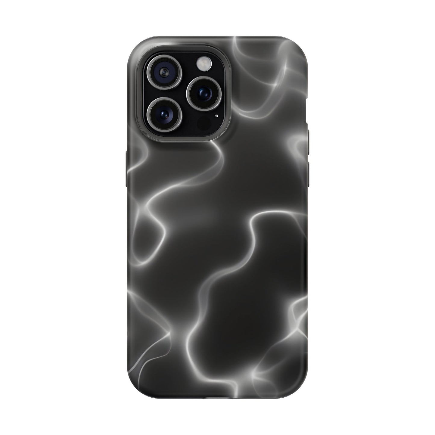 Electric Black Glow Phone Case – MagSafe Compatible for iPhone & Samsung Galaxy
