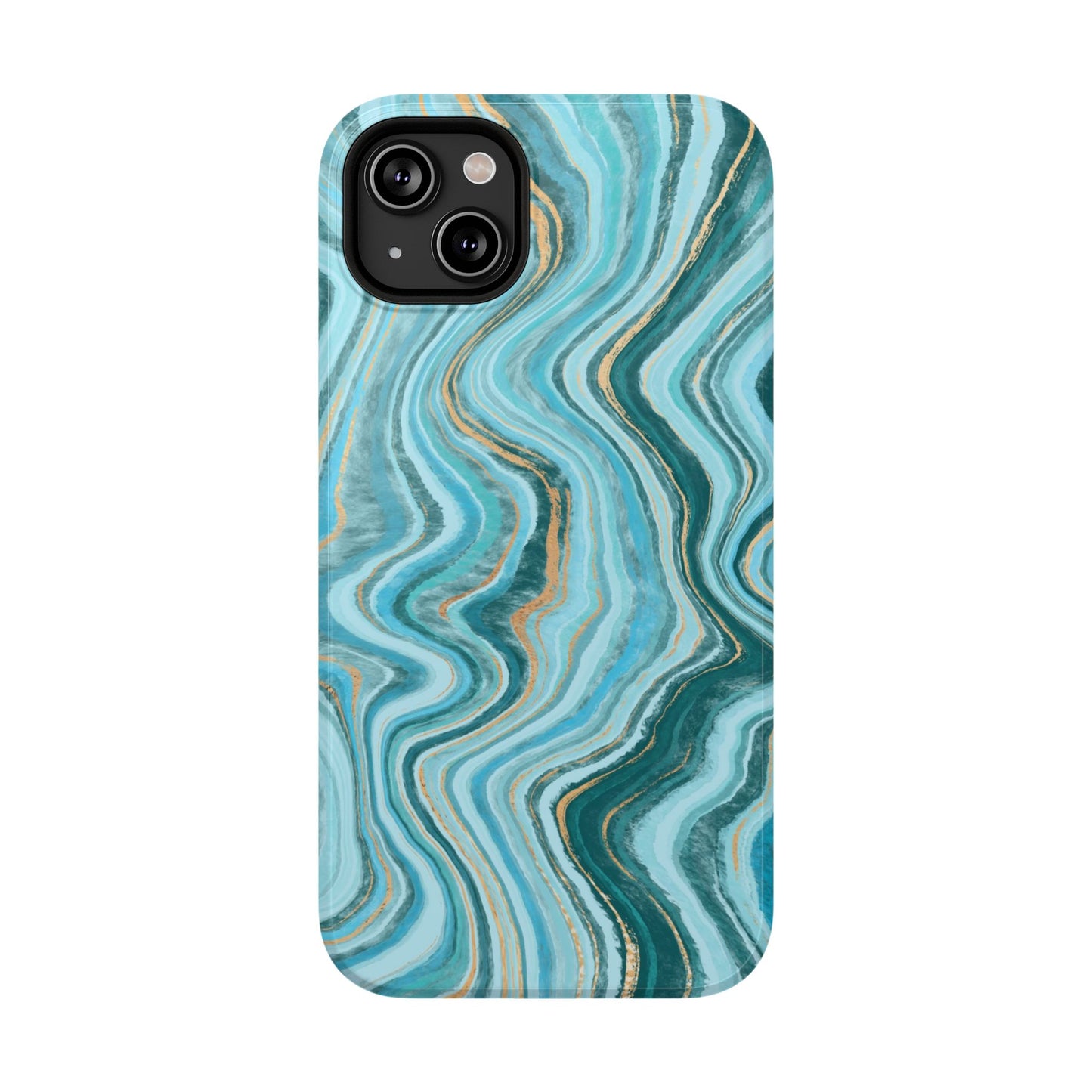 Ocean Agate Swirl Phone Case – MagSafe Compatible for iPhone & Samsung Galaxy