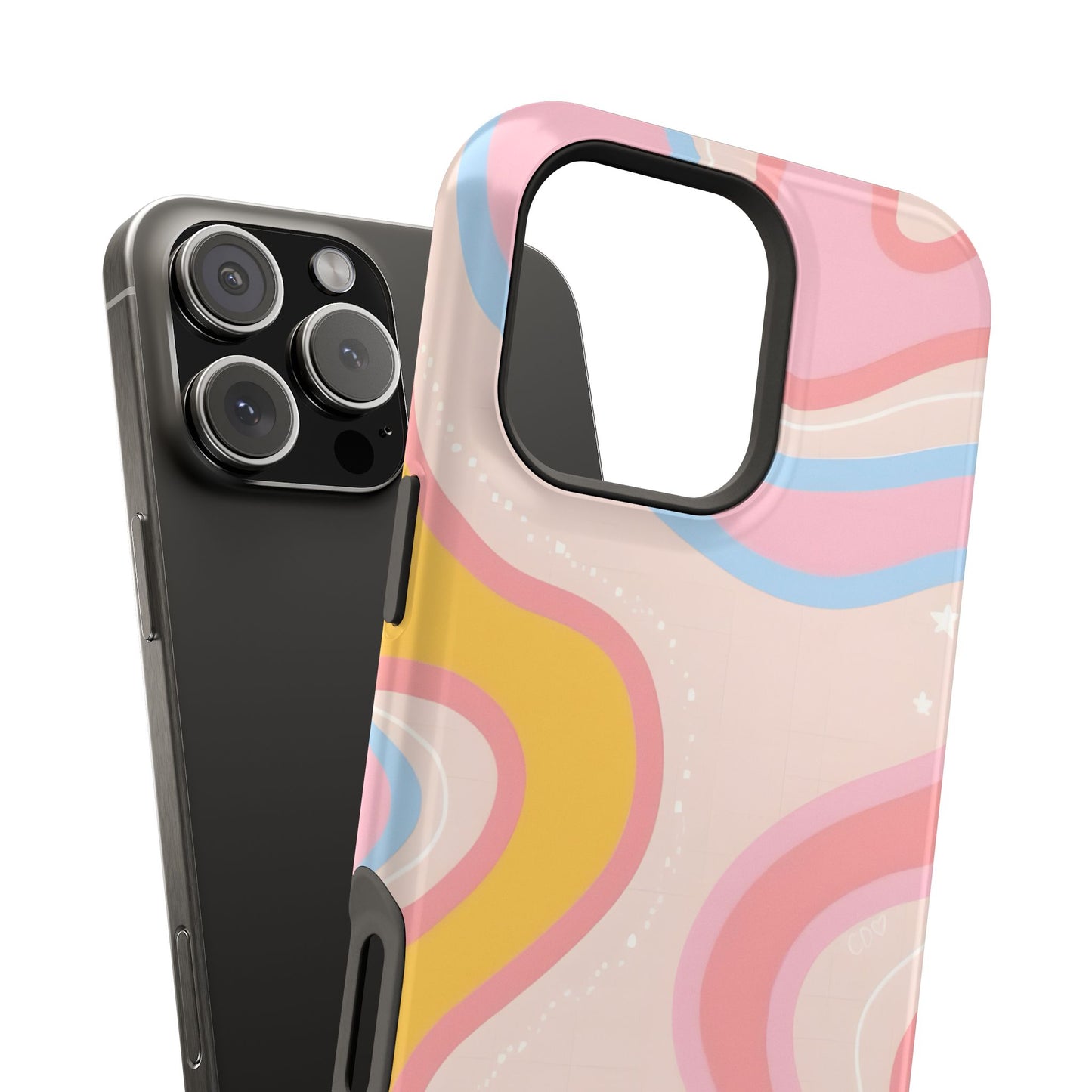 Pastel Dreamy Waves Phone Case – MagSafe Compatible for iPhone & Samsung Galaxy
