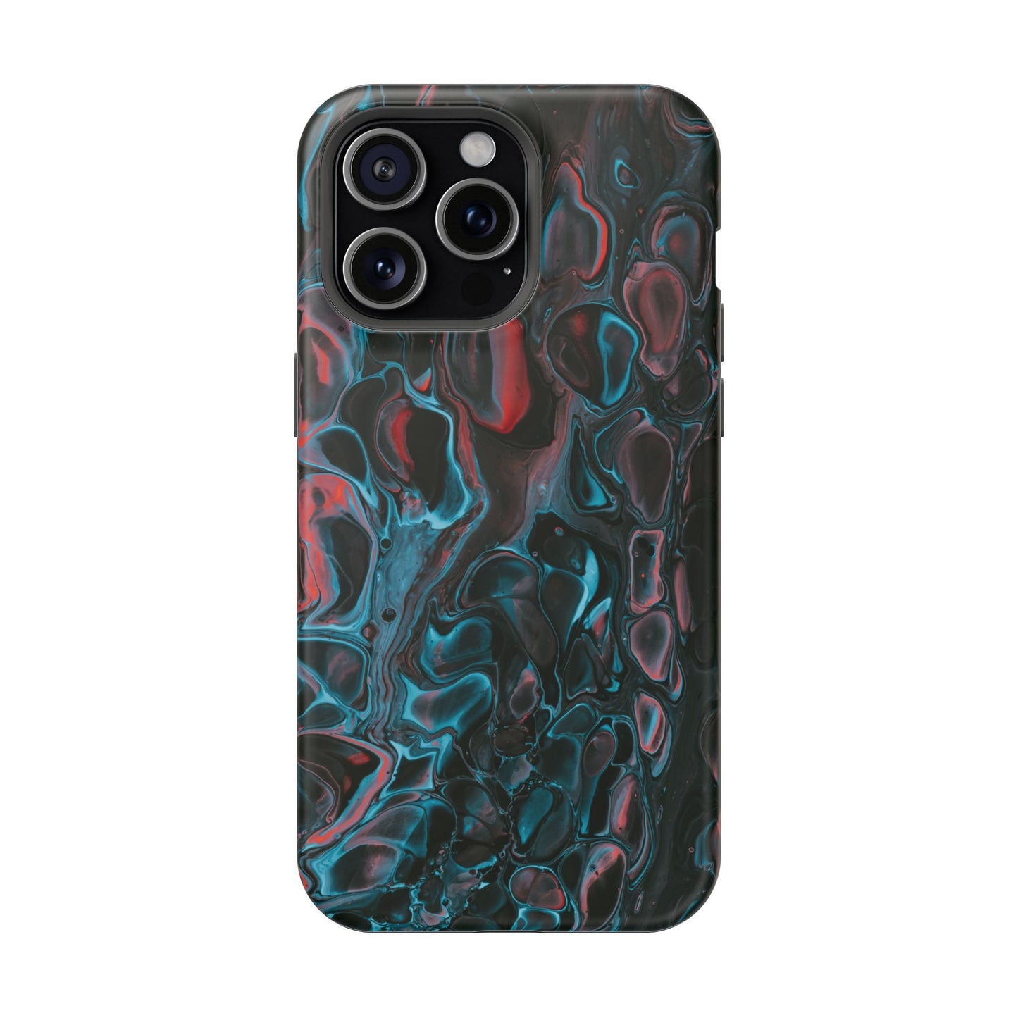 Dark Abyss Iridescent Texture Phone Case – MagSafe Compatible for iPhone & Samsung Galaxy