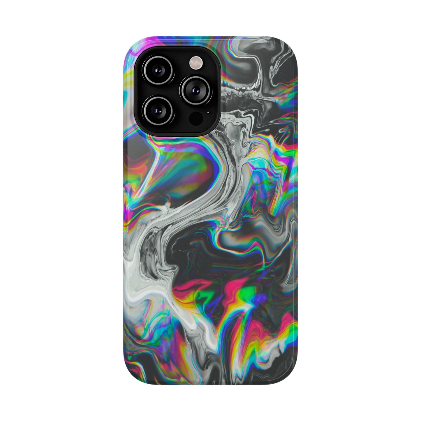 Holographic Swirl Phone Case – MagSafe Compatible for iPhone & Samsung Galaxy