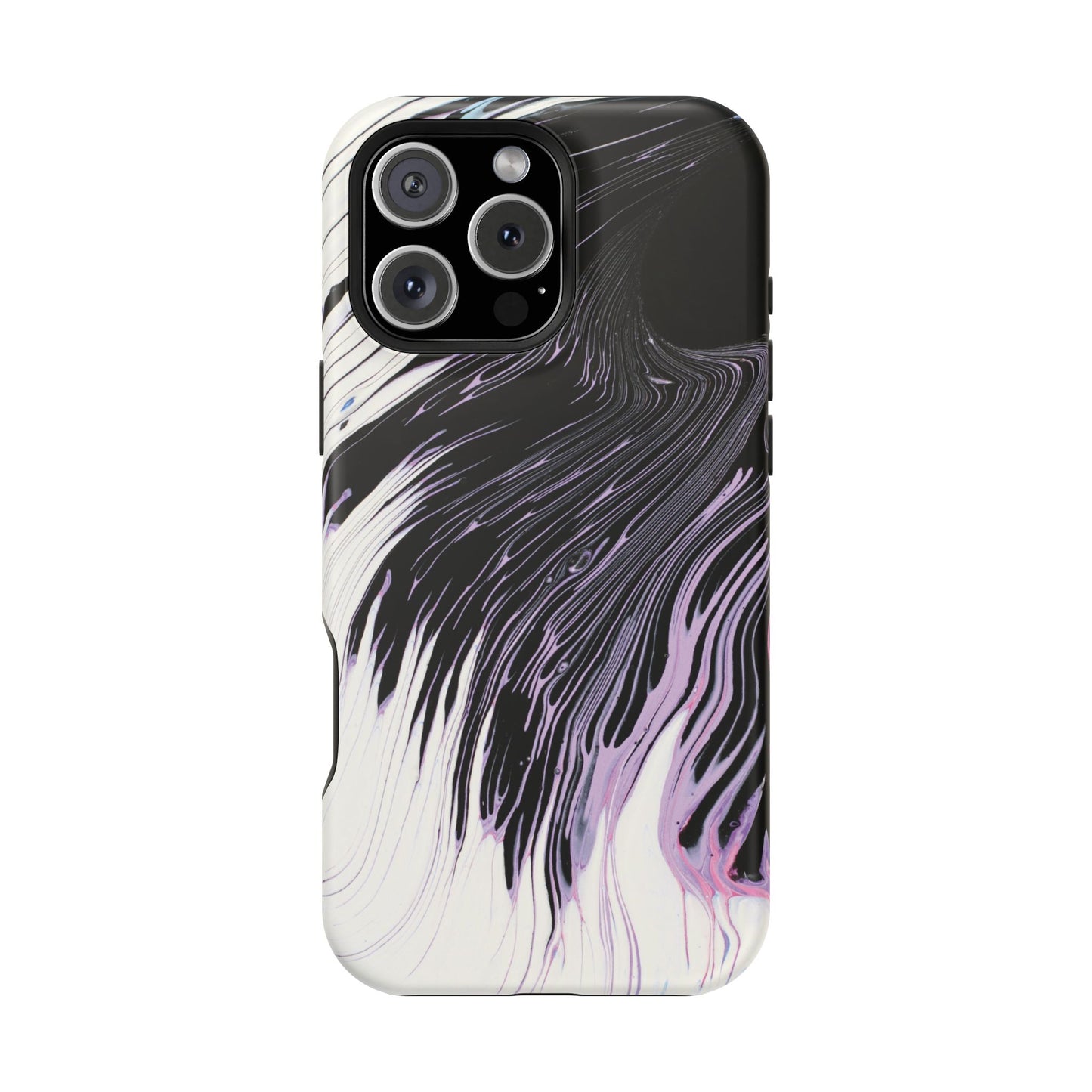 Waves of Ink Abstract Brush Phone Case – MagSafe Compatible for iPhone & Samsung Galaxy