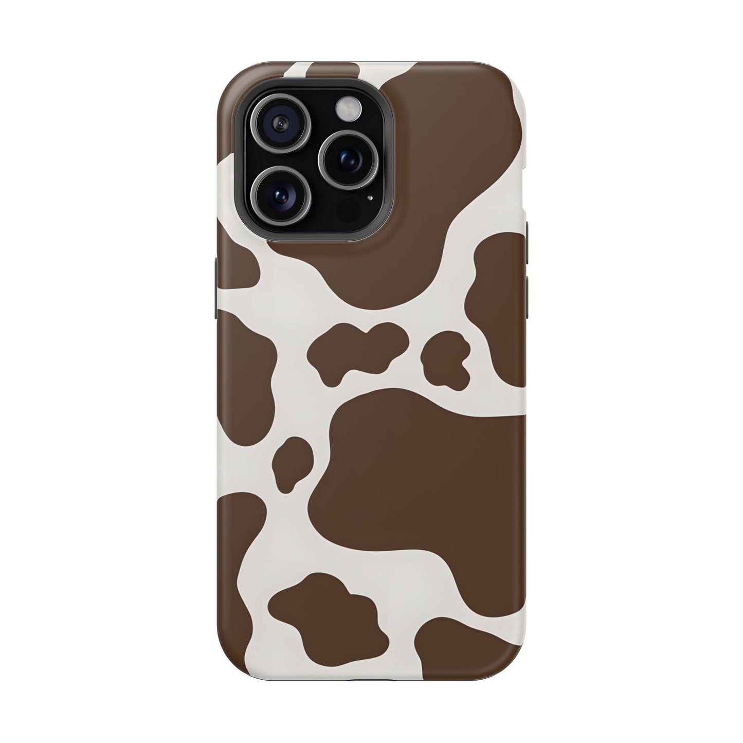 Brown Cow Print Phone Case – MagSafe Compatible for iPhone & Samsung Galaxy