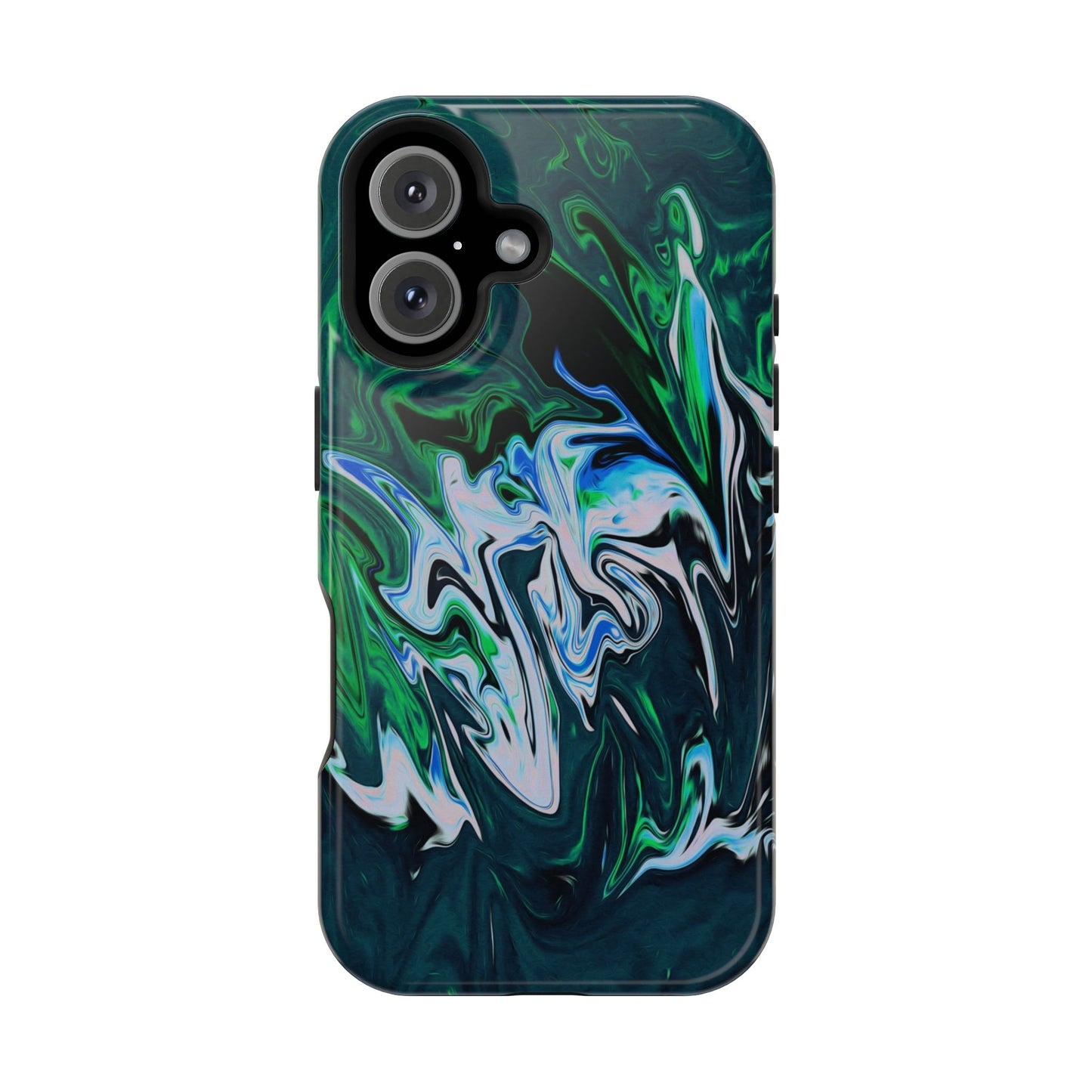 Prismatic Holographic Swirl Phone Case – MagSafe Compatible for iPhone & Samsung Galaxy