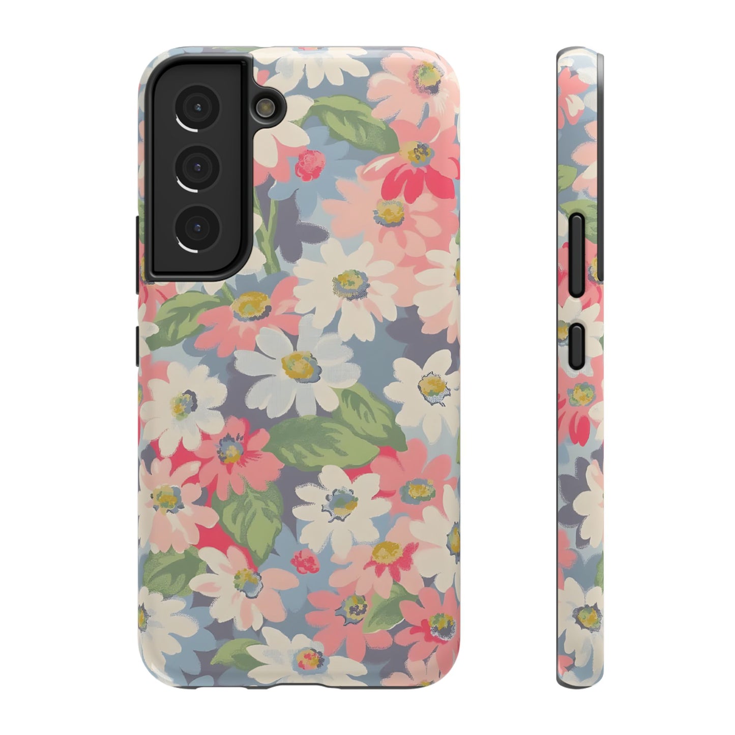 Vintage Floral Daisy Phone Case – MagSafe Compatible for iPhone & Samsung Galaxy