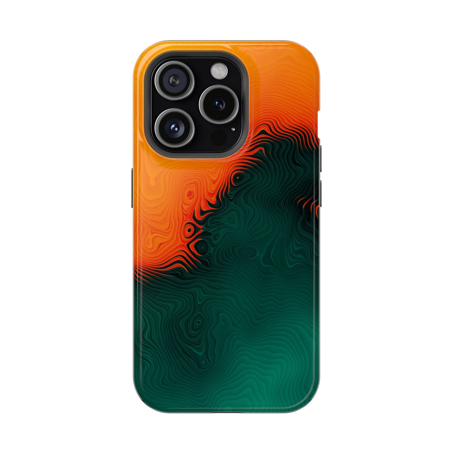 Topographic Heatwave Phone Case – MagSafe Compatible for iPhone & Samsung Galaxy