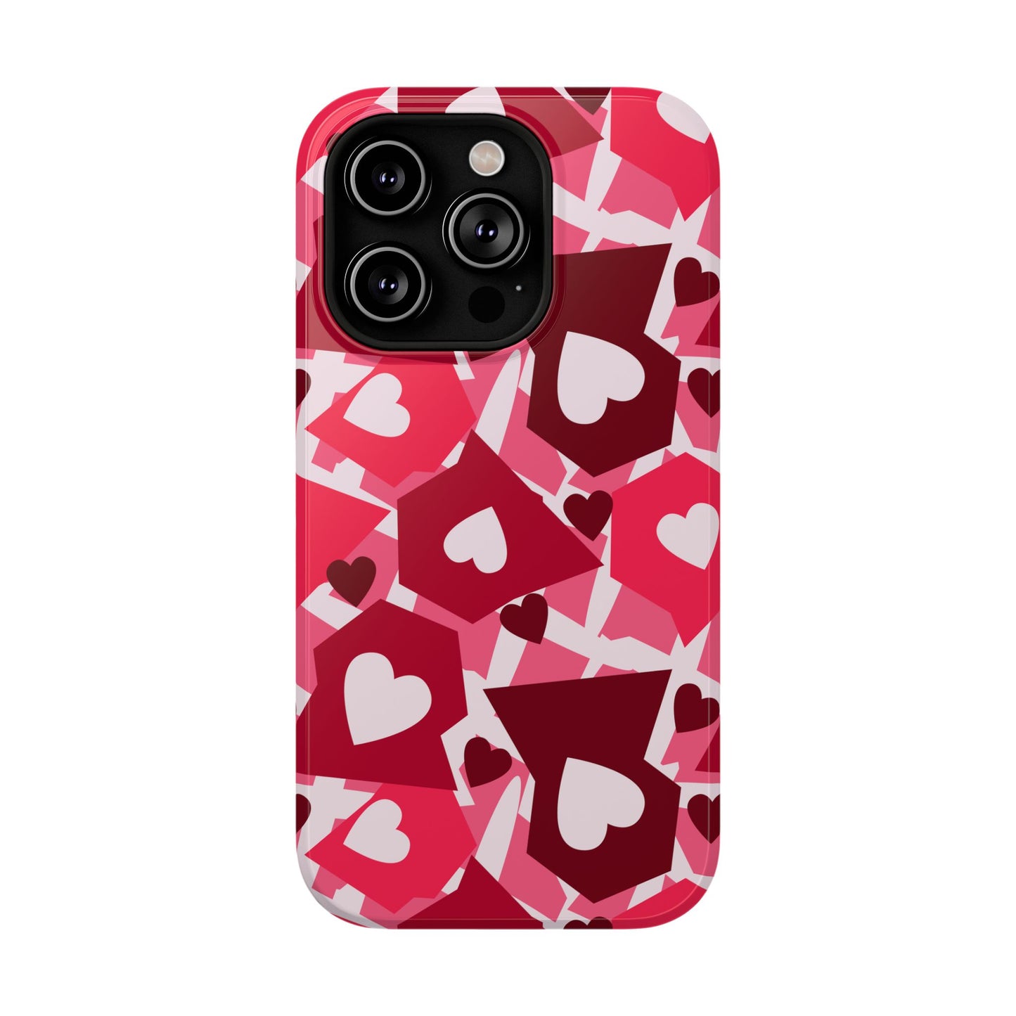 Pink Social Love Icons Phone Case – MagSafe Compatible for iPhone & Samsung Galaxy