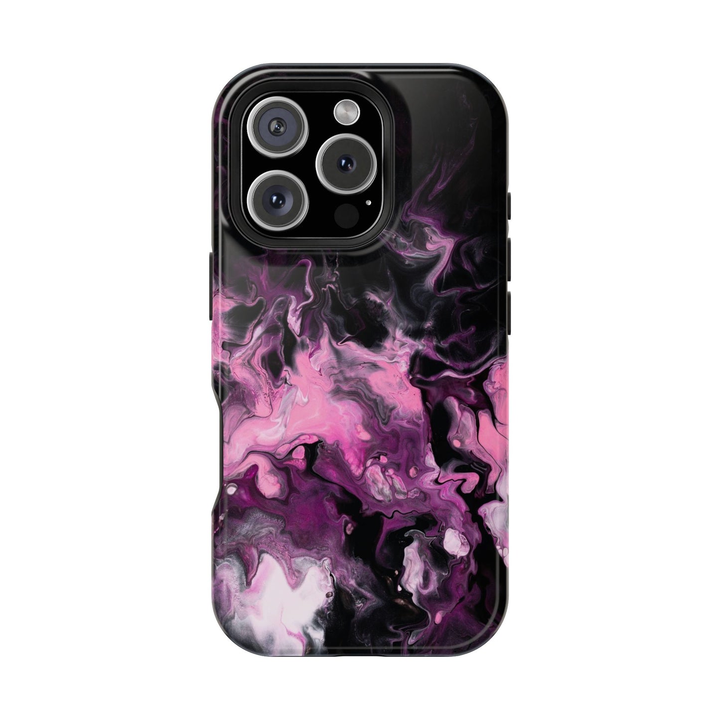 Electric Rose Marble Phone Case – MagSafe Compatible for iPhone & Samsung Galaxy