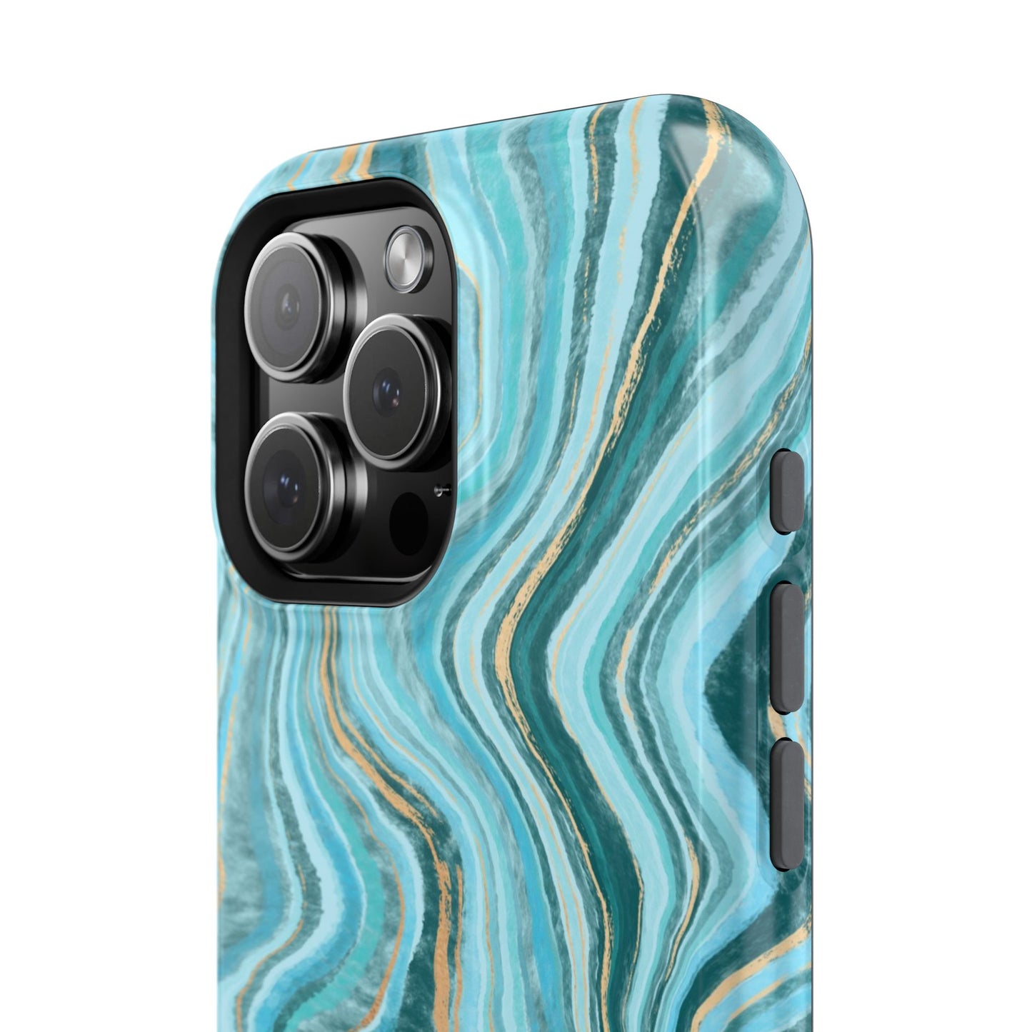 Ocean Agate Swirl Phone Case – MagSafe Compatible for iPhone & Samsung Galaxy