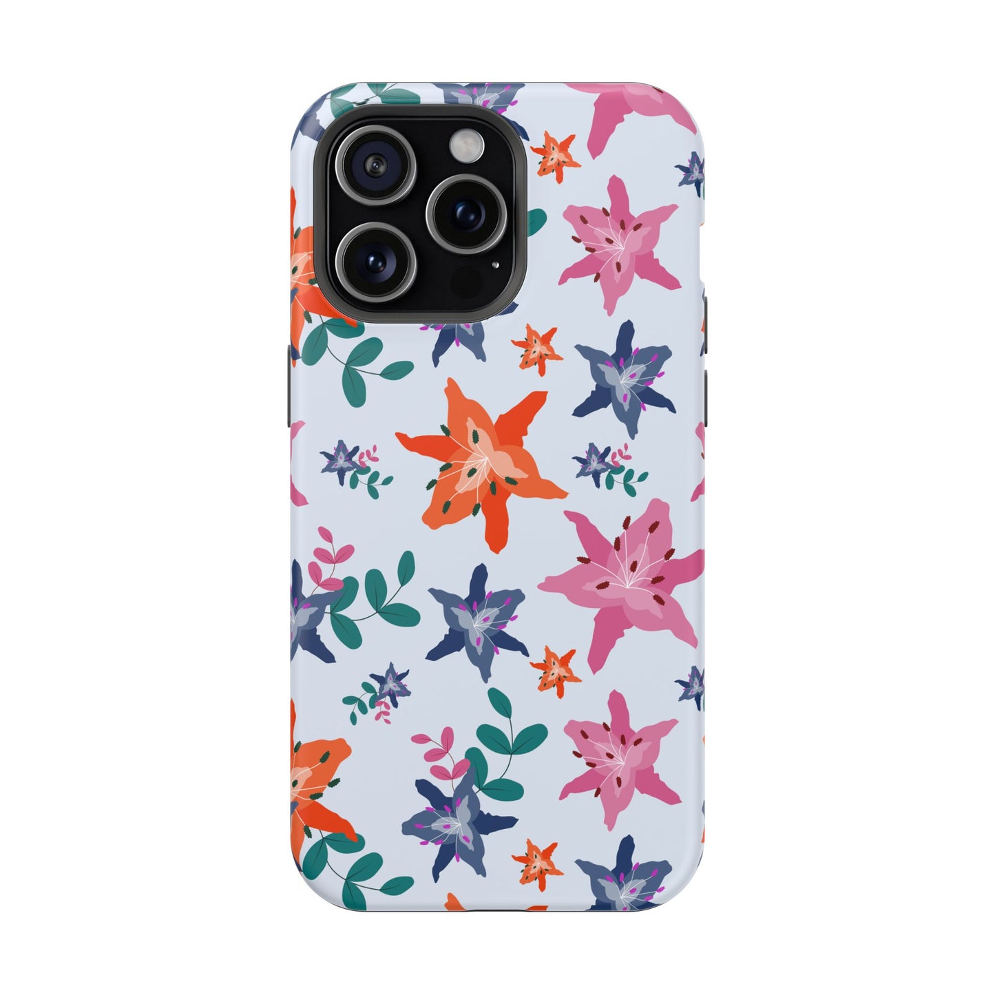 Watercolor Lily Garden Phone Case – MagSafe Compatible for iPhone & Samsung Galaxy