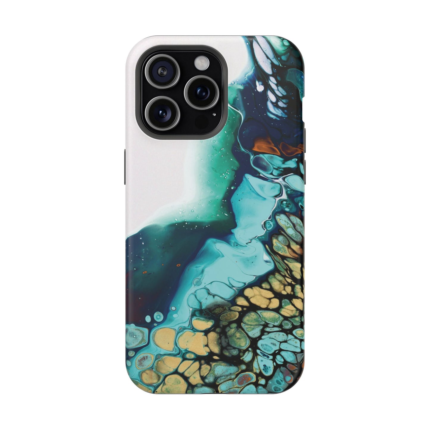 Ocean Reef Abstract Flow Phone Case – MagSafe Compatible for iPhone & Samsung Galaxy
