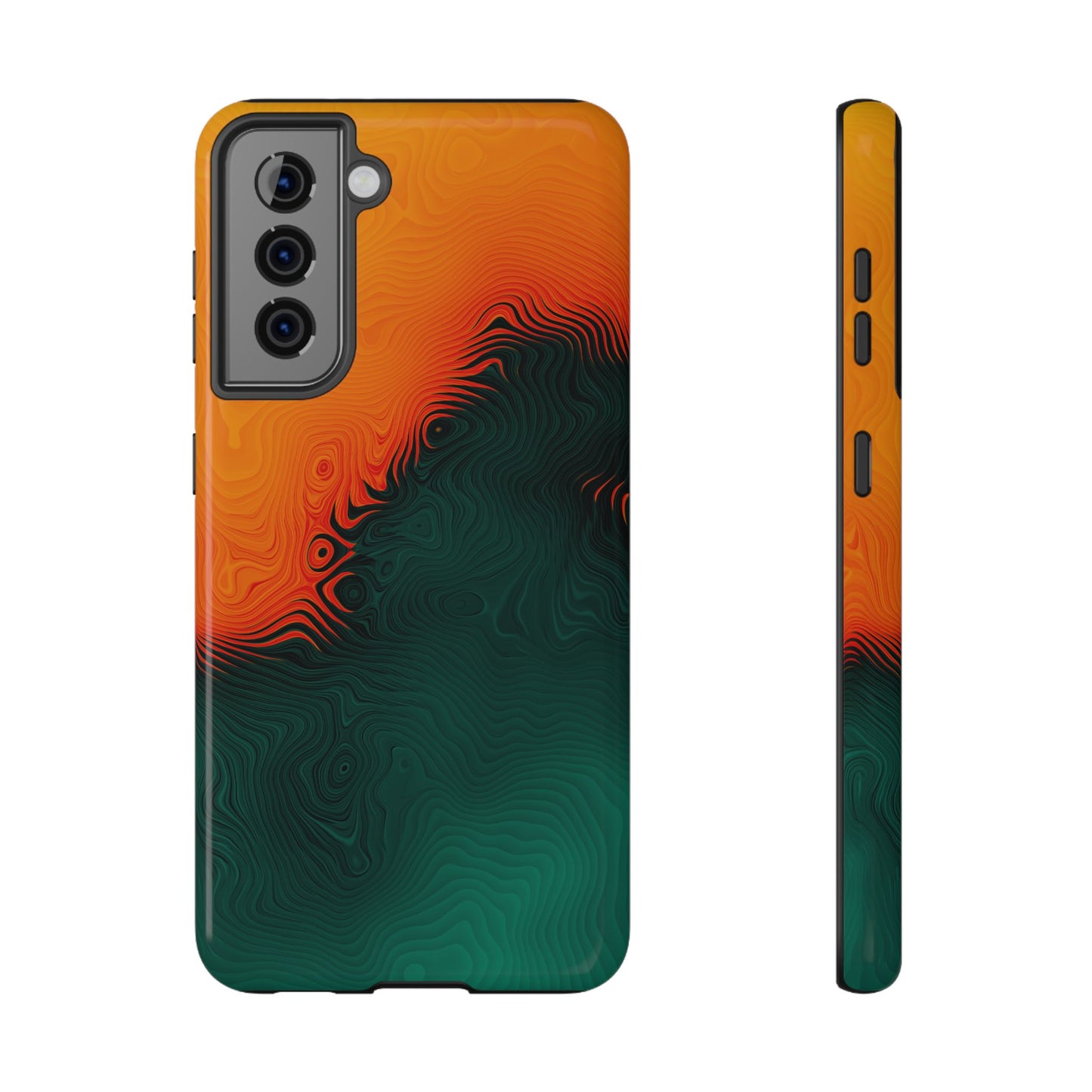 Topographic Heatwave Phone Case – MagSafe Compatible for iPhone & Samsung Galaxy