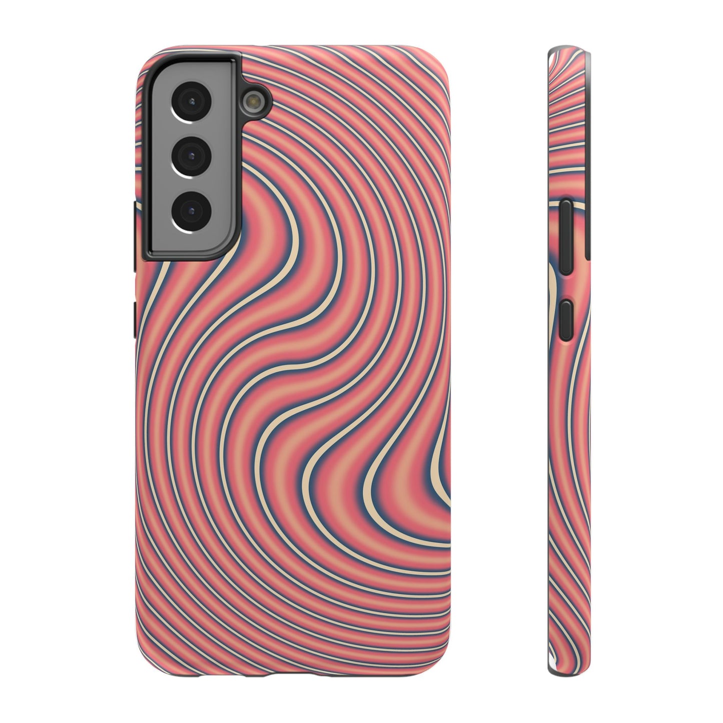 Hypnotic Wave Optical Illusion Phone Case – MagSafe Compatible for iPhone & Samsung Galaxy