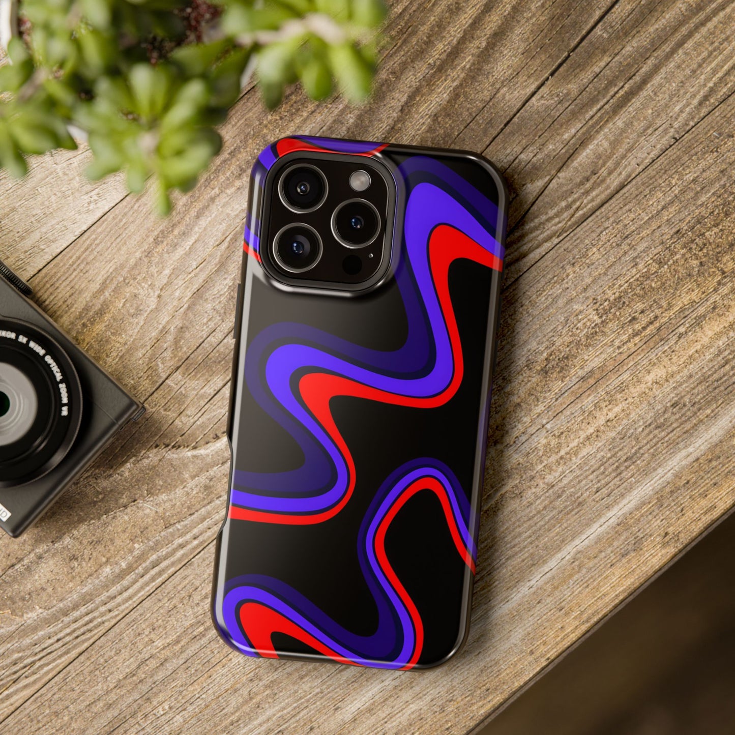 Psychedelic Wave Phone Case – MagSafe Compatible for iPhone & Samsung Galaxy