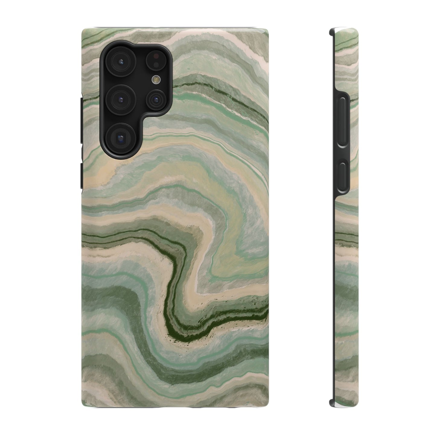 Earthy Agate Stone Phone Case – MagSafe Compatible for iPhone & Samsung Galaxy
