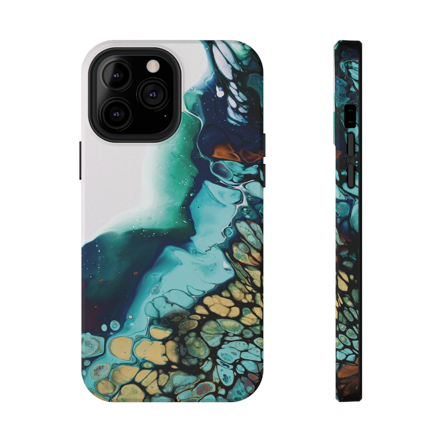 Ocean Reef Abstract Flow Phone Case – MagSafe Compatible for iPhone & Samsung Galaxy