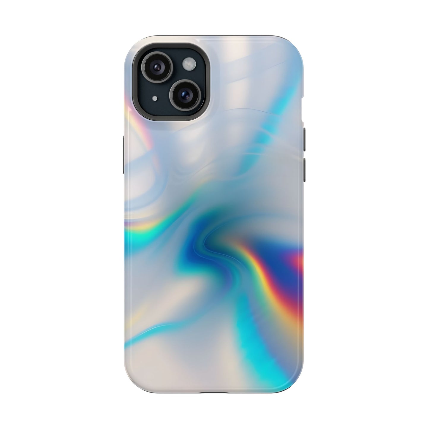 Iridescent Swirl Phone Case – MagSafe Compatible for iPhone & Samsung Galaxy