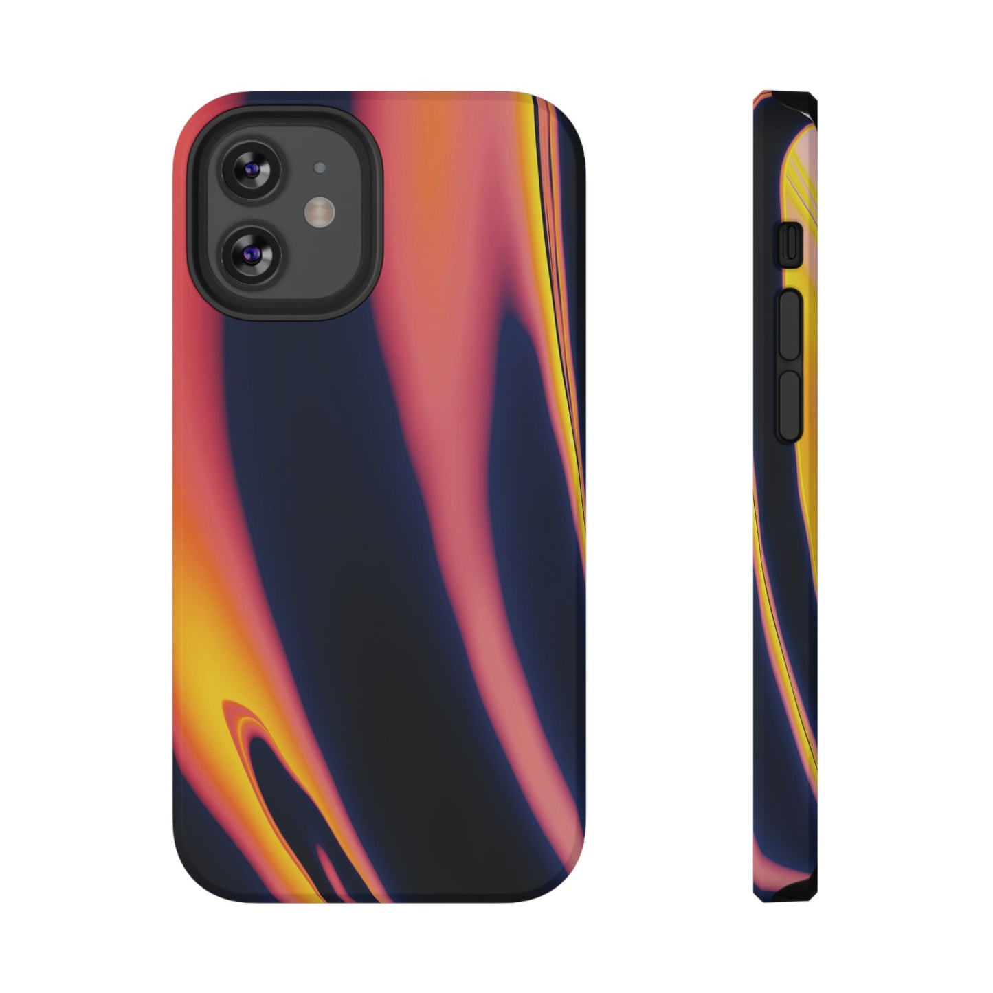 Neon Sunset Flame Phone Case – MagSafe Compatible for iPhone & Samsung Galaxy