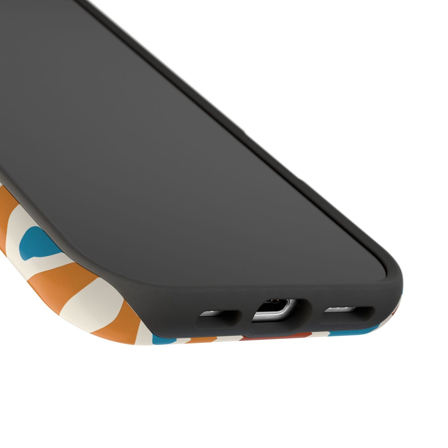 Abstract Retro Wave Phone Case – MagSafe Compatible for iPhone & Samsung Galaxy