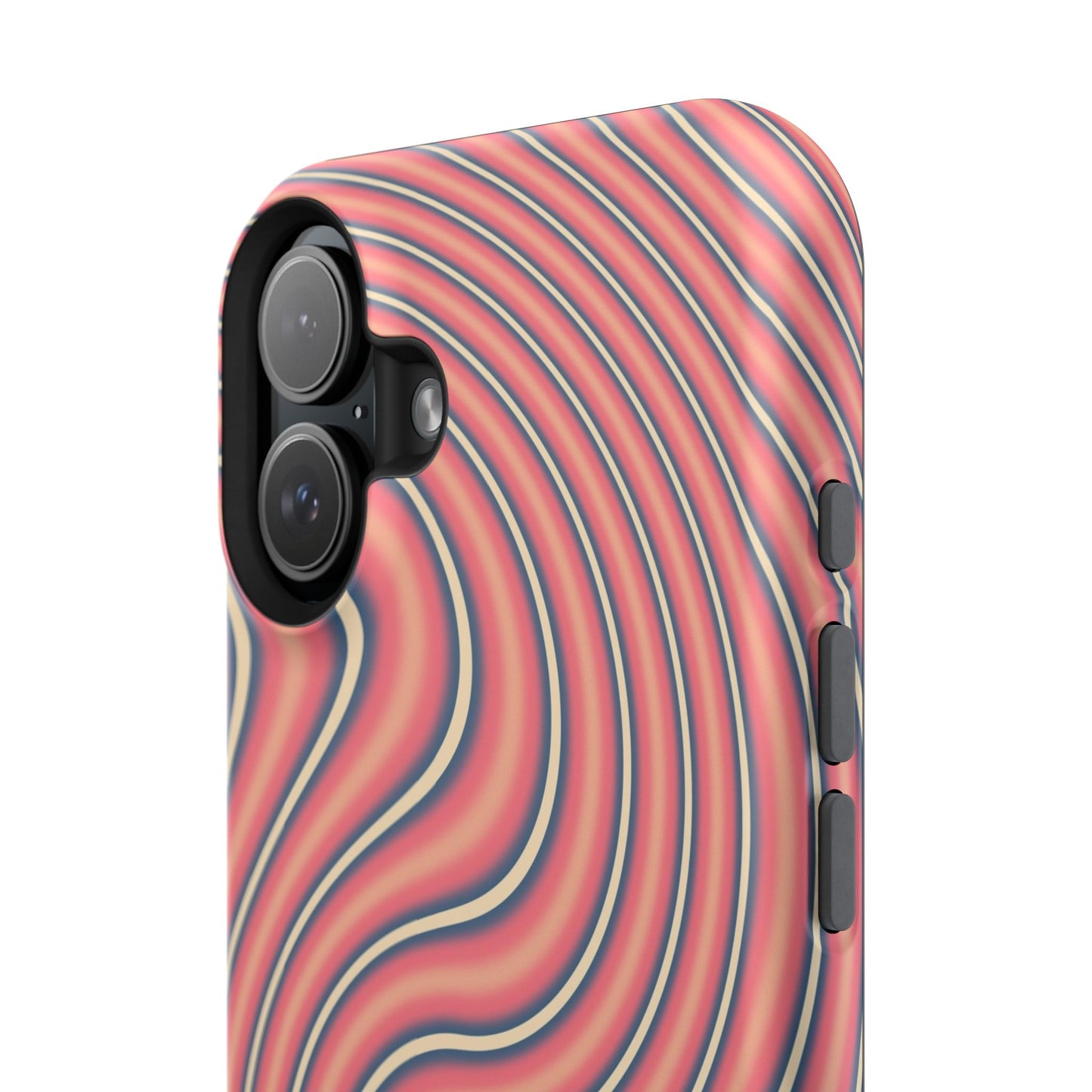 Hypnotic Wave Optical Illusion Phone Case – MagSafe Compatible for iPhone & Samsung Galaxy